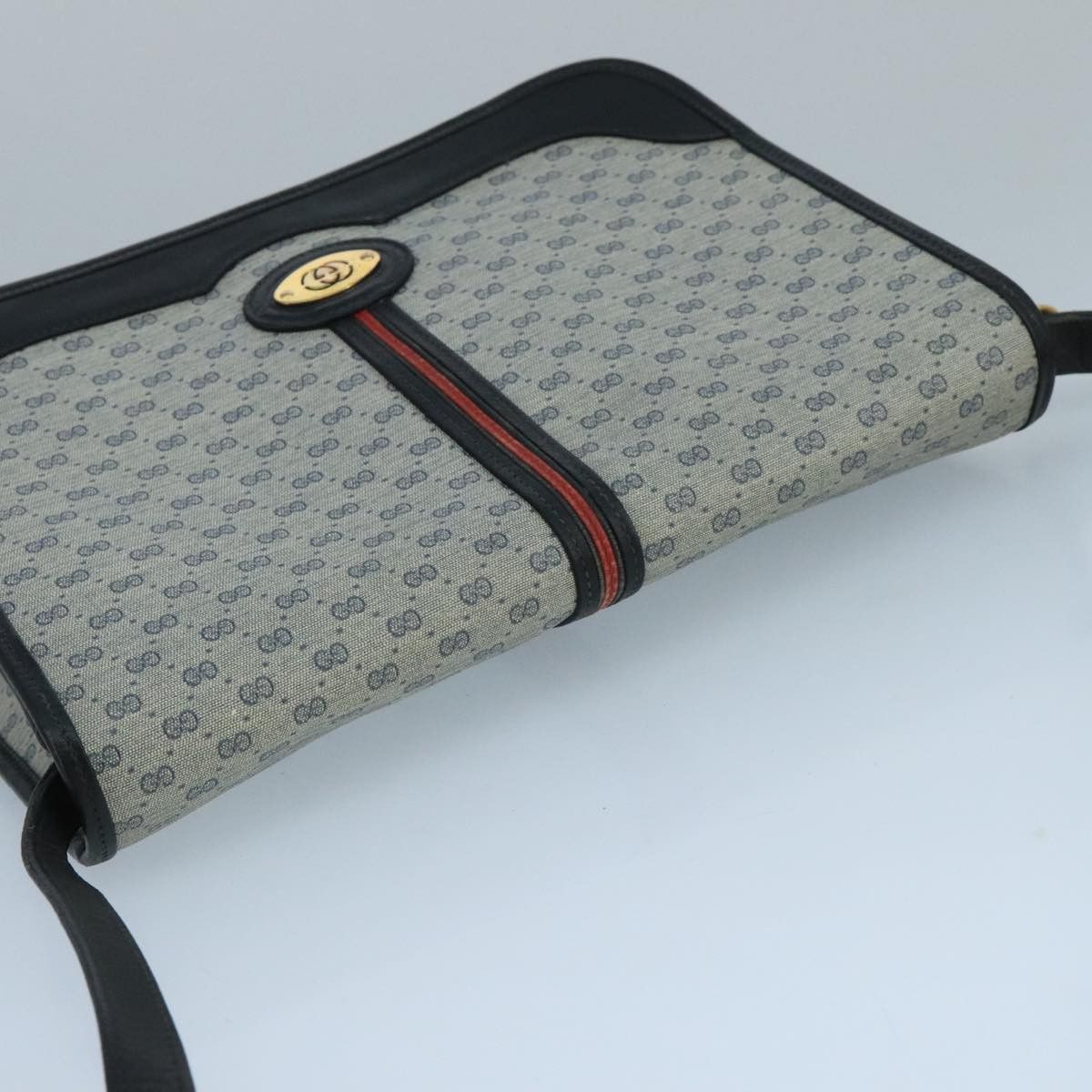 Gucci GUCCI Micro GG Supreme Shoulder Bag Pvc Navy Gold 001 113 Size ONE SIZE - 6 Thumbnail