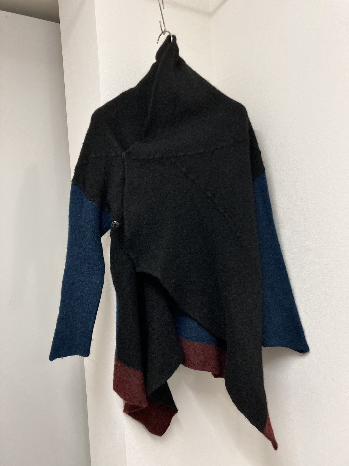 Japanese Brand siva knit deformed draping cardigan Size US M / EU 48-50 / 2 - 7 Thumbnail