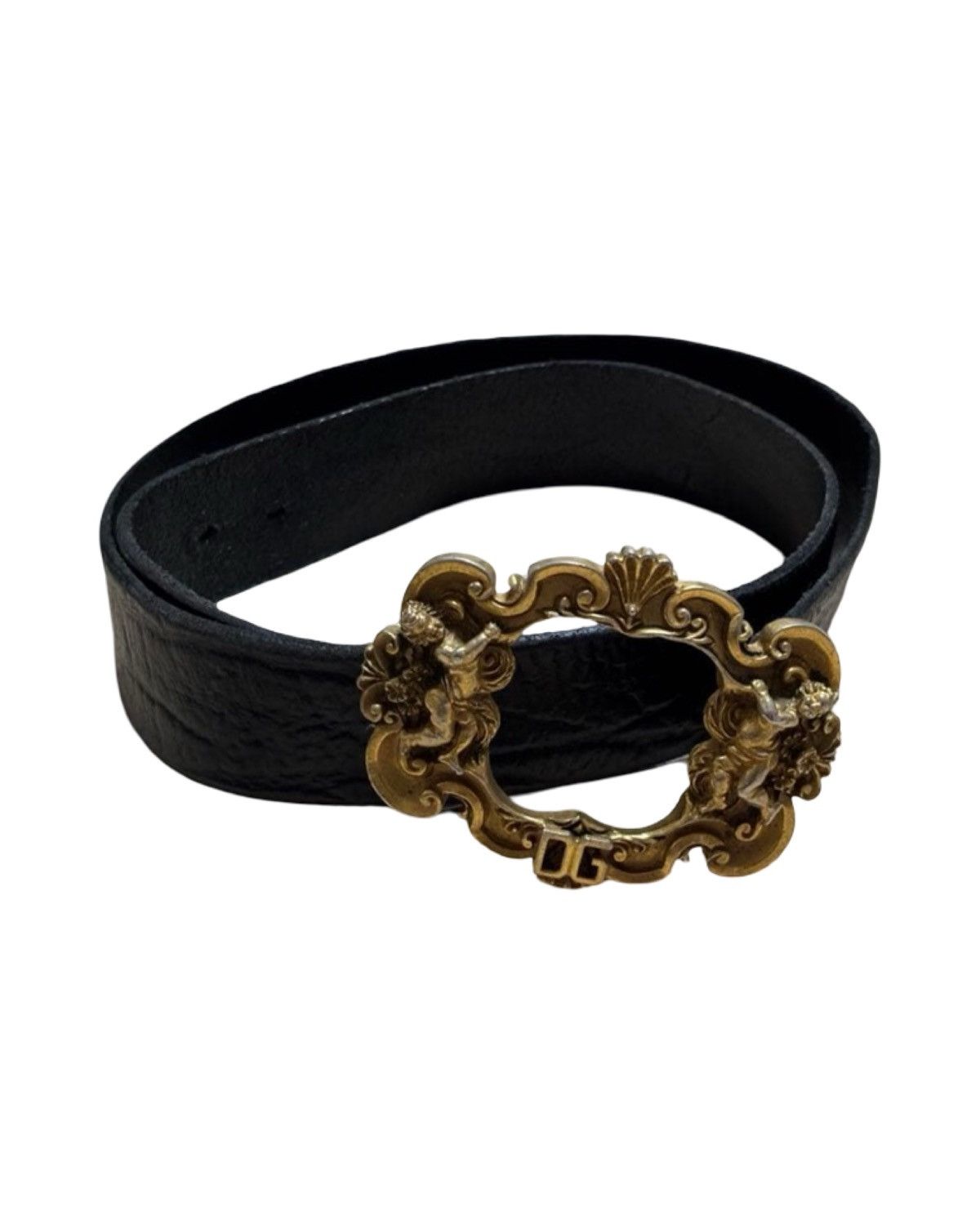 Dolce & Gabbana Gothic Buckle Leather Belt Size ONE SIZE - 1 Thumbnail