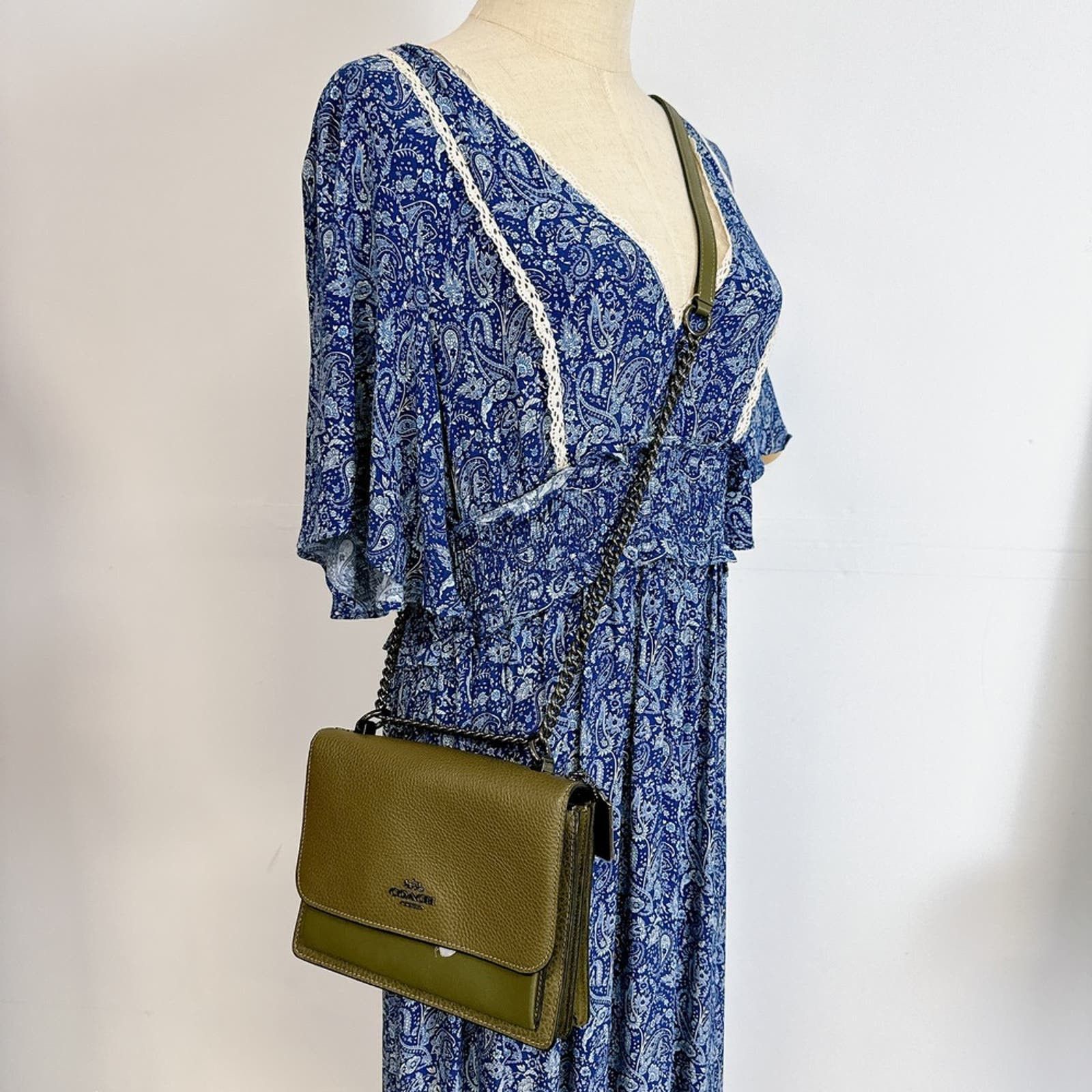 image of Coach C3595 Klare Crossbody In Kelp in Green, Women's
