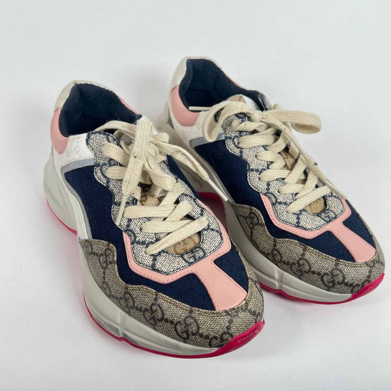 Gucci Gucci Multi Color GG Rhyton Sneaker Size 36 Size US 6 / IT 36 - 7 Thumbnail