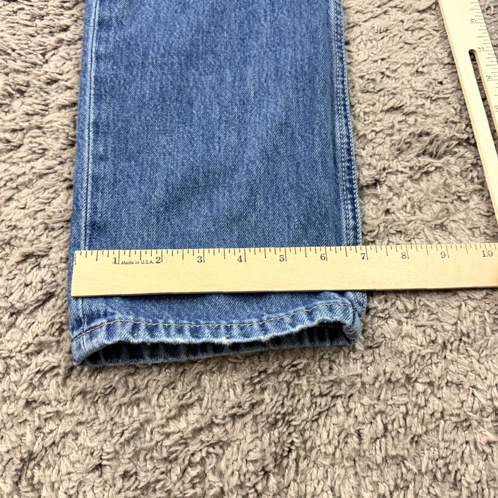 Levi's Levis Jeans Womens 25 Straight Low Pro Medium Wash Cotton Distressed Denim 26x29 Size 26" / US 2 / IT 38 - 7 Thumbnail