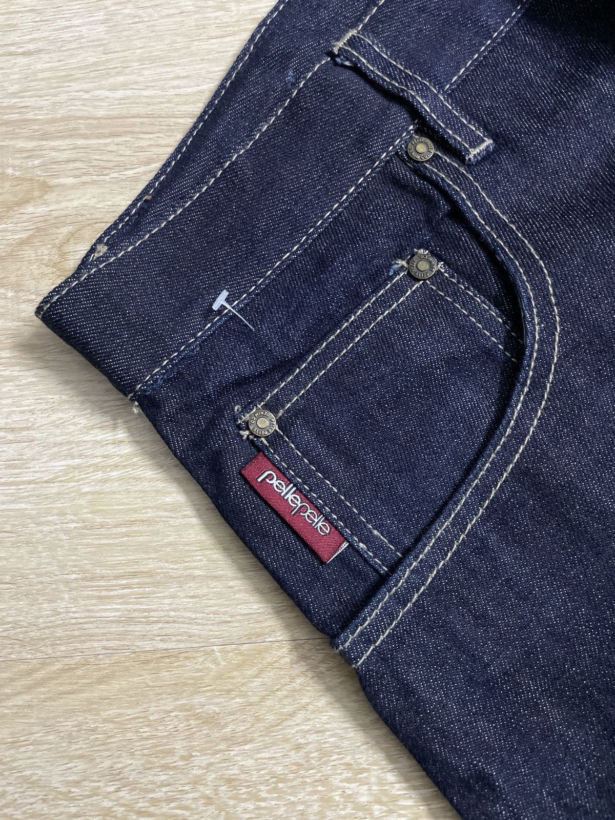 Marc Buchanan × Pelle Pelle × Vintage Vintage Pele Pele X Marc Buchanan Baggy denim pants Size US 34 / EU 50 - 8 Thumbnail