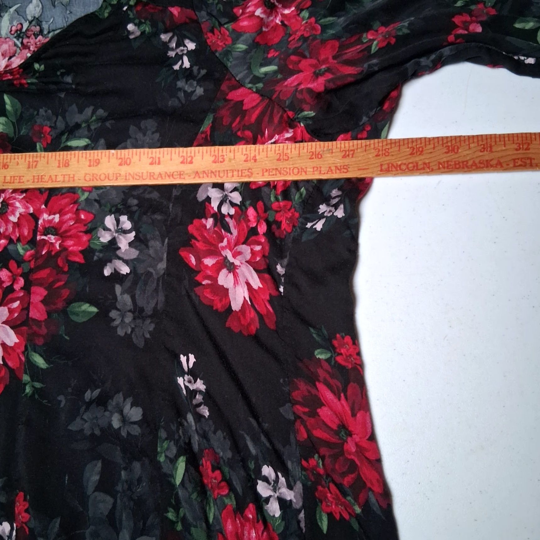 Torrid Torrid Plus Size 5X Blouse Black Floral Button Up Long Sleeve Size XXL / US 16-18 / IT 52-54 - 7 Thumbnail