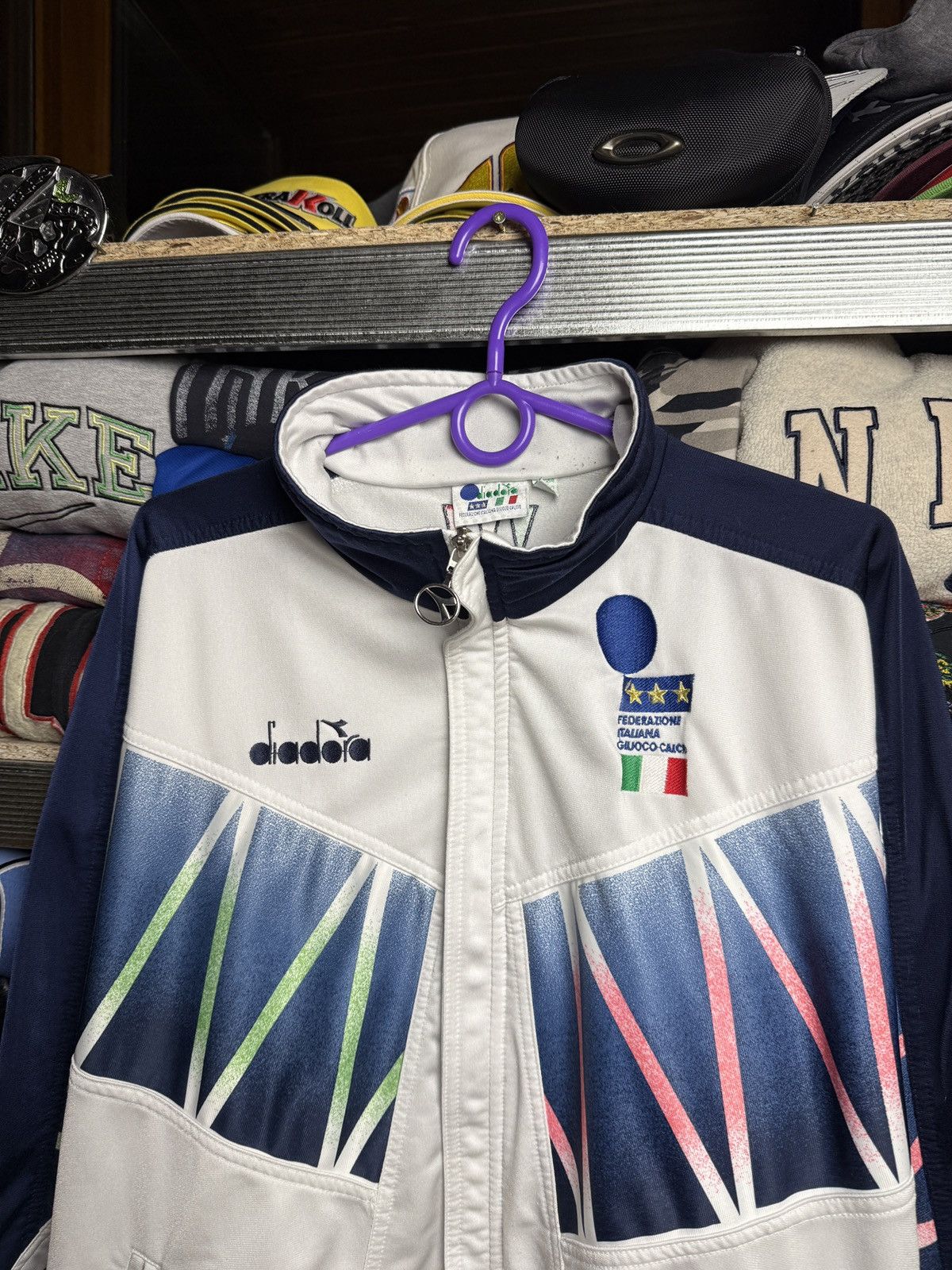 Designer × Vintage Vintage Adidas Diadora Italy Jacket Size US L / EU 52-54 / 3 - 5 Thumbnail