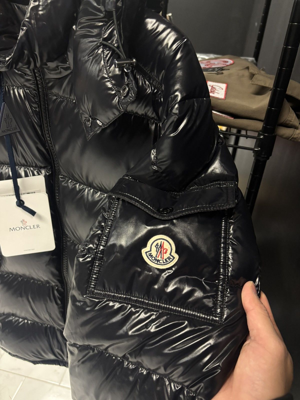 Moncler Moncler Maya Giubbotto jacket size 4 black Size US L / EU 52-54 / 3 - 3 Thumbnail