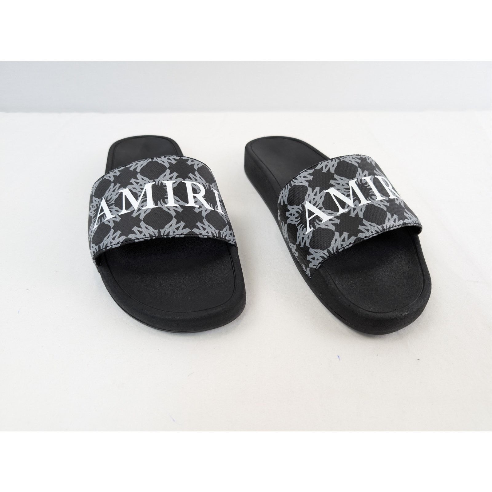 Amiri o1rshd1 MA Quad Canvas Pool Slide Sandals in Black Size US 12 / EU 45 - 7 Thumbnail