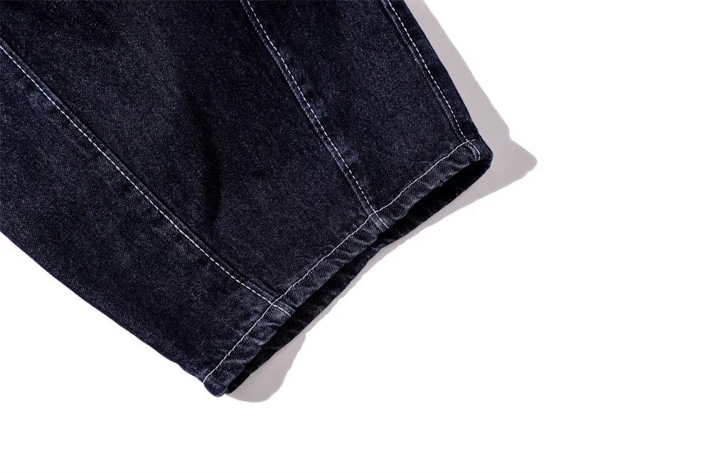 Japanese Brand × Jean Solid color multi-pocket washed wide-leg straight jeans Size US 34 / EU 50 - 6 Thumbnail