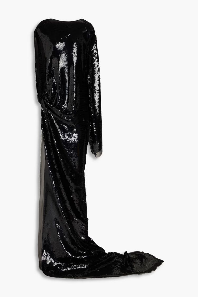 Rick Owens o1y0126 Maxi Dress in Black Size S / US 4 / IT 40 - 1 Thumbnail