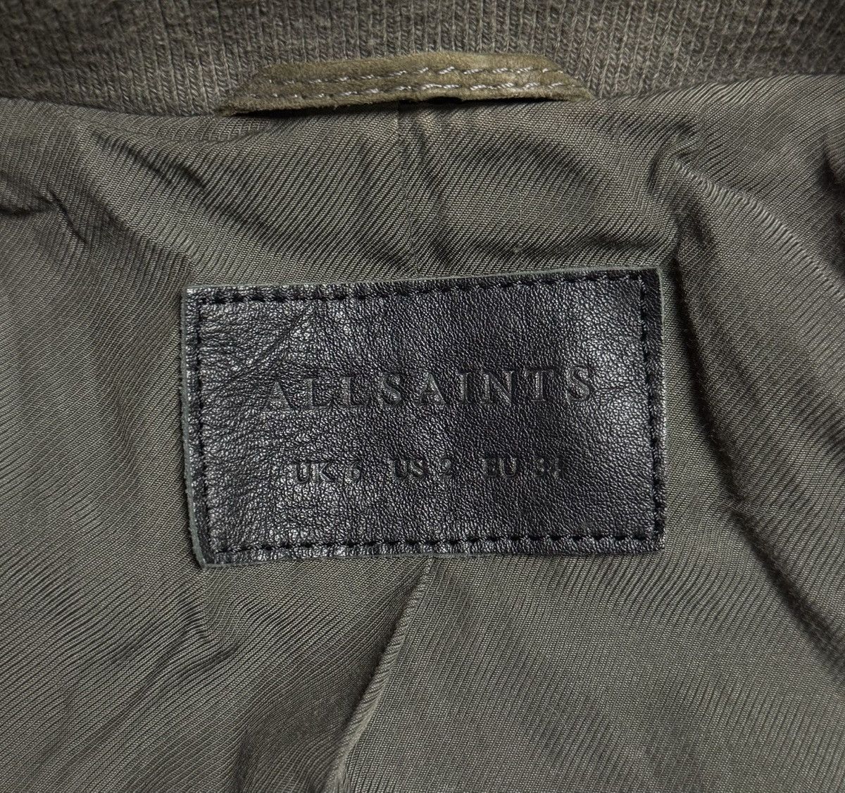 Allsaints Allsaints Lamb Leather Bomber Jacket Size XS / US 0-2 / IT 36-38 - 10 Thumbnail