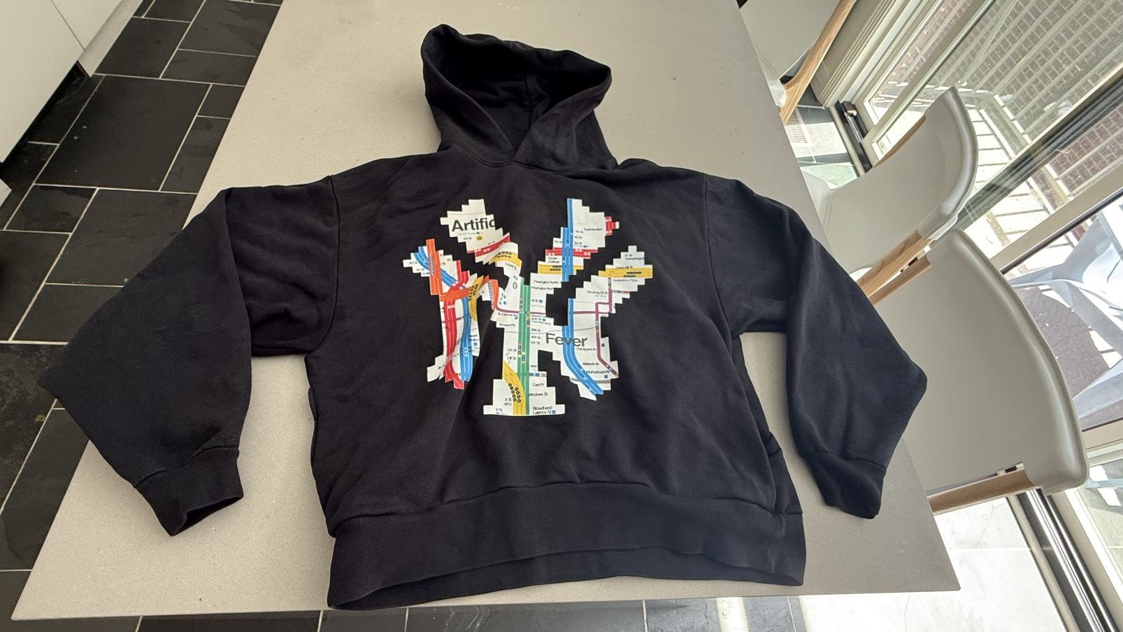 artificial fever nyc ny new york subway hoodie