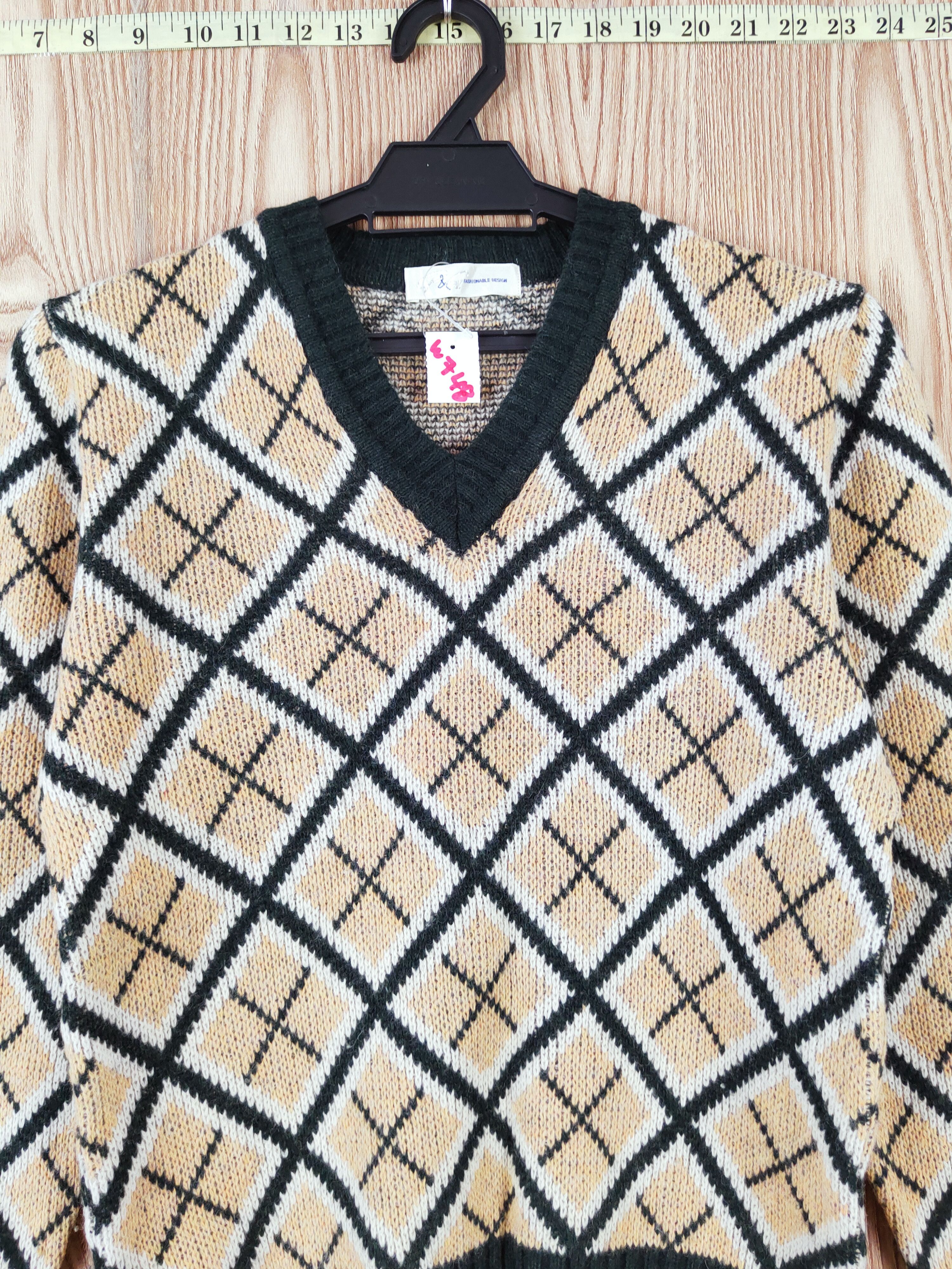 Homespun Knitwear × Japanese Brand × Vintage P&G Green Beige Knitwear Sweatshirts #W748 Size US S / EU 44-46 / 1 - 2 Thumbnail