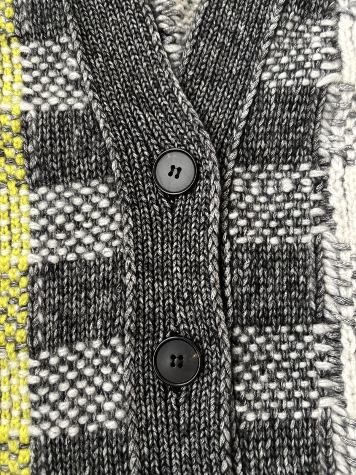 Alexander McQueen MCQ ALEXANDER MCQUEEN Checked knitted cardigan Size S / US 4 / IT 40 - 11 Thumbnail