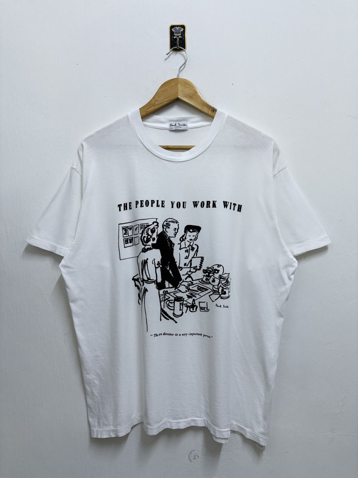 Paul Smith Vintage 90's Paul Smith - The People You Work With T-Shirt Size US L / EU 52-54 / 3 - 1 Thumbnail