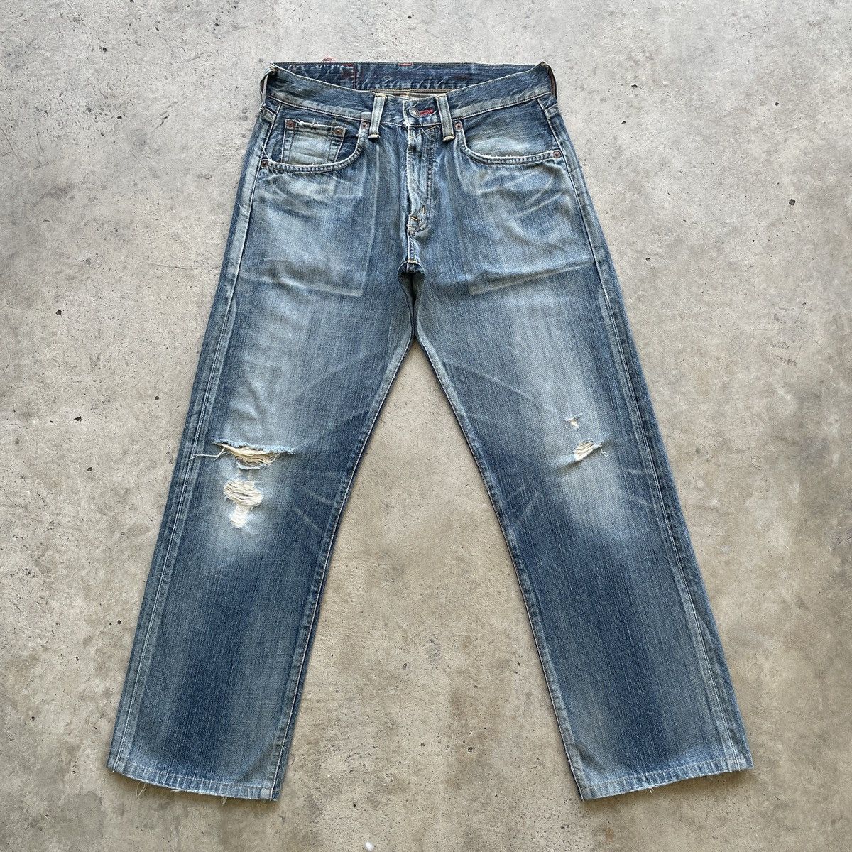 Edwin Distressed💥 Edwin 504 Japan Denim Jeans Pants Faded W30x29 Size US 30 / EU 46 - 1 Thumbnail