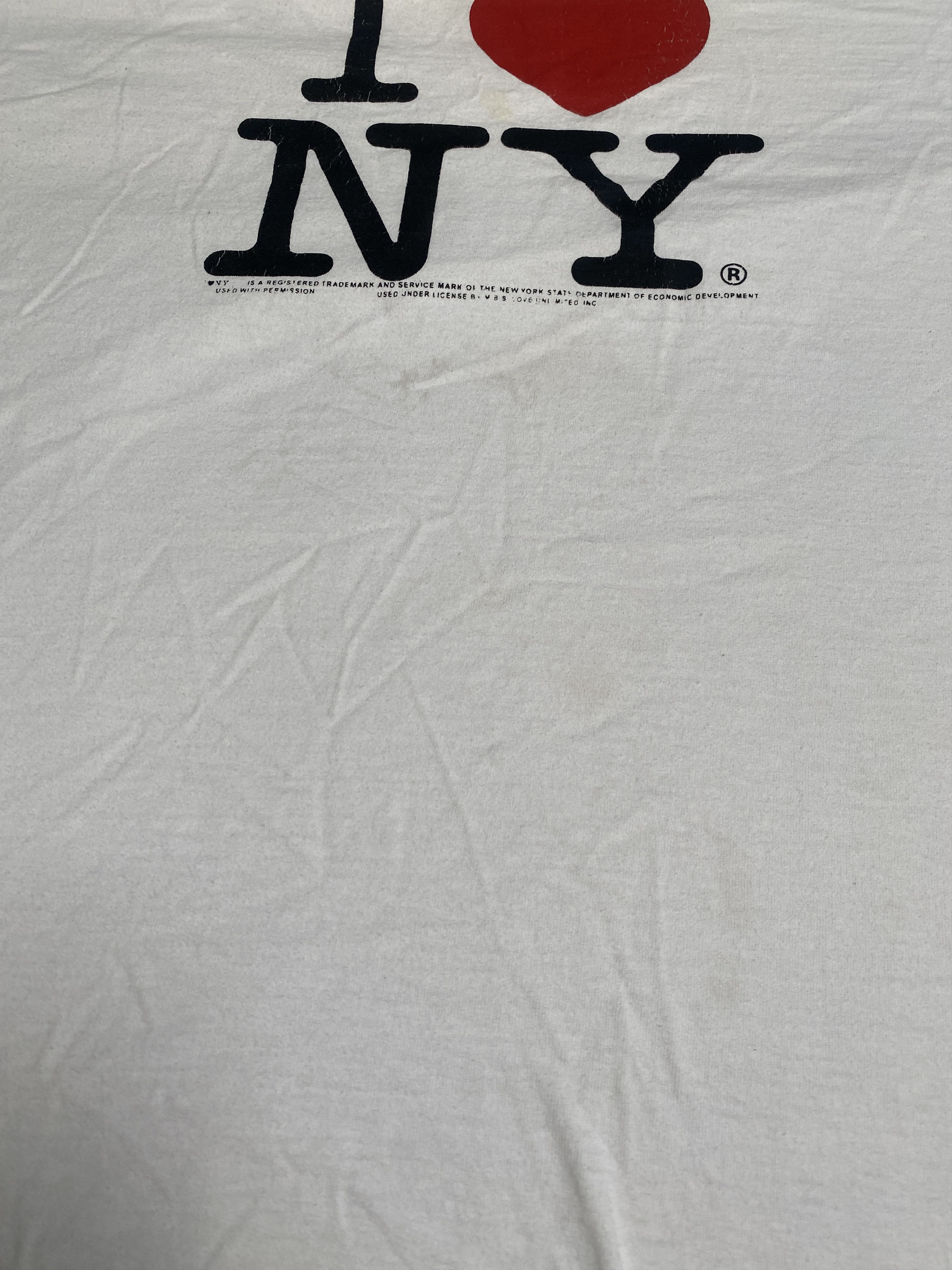 Vintage Vintage I love NY New York big logo t-shirt tee Size US XXL / EU 58 / 5 - 7 Thumbnail
