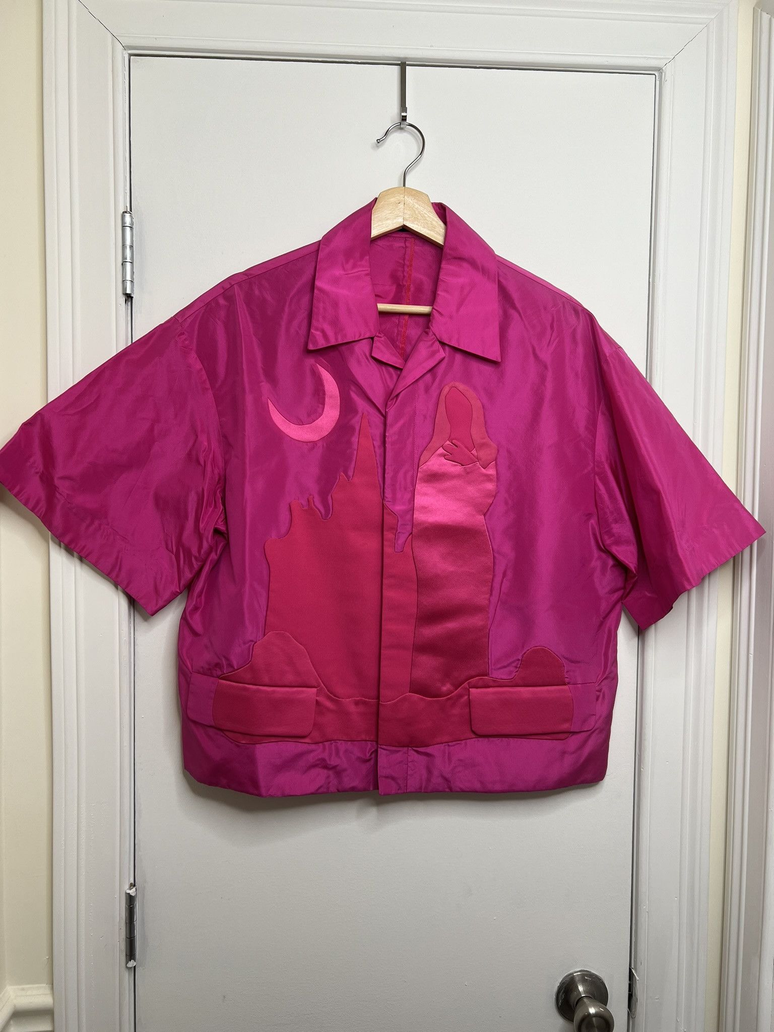 Undercover Undercover SS20 Pink Scenic Cropped Button Up sz 2 Size US S / EU 44-46 / 1 - 2 Thumbnail