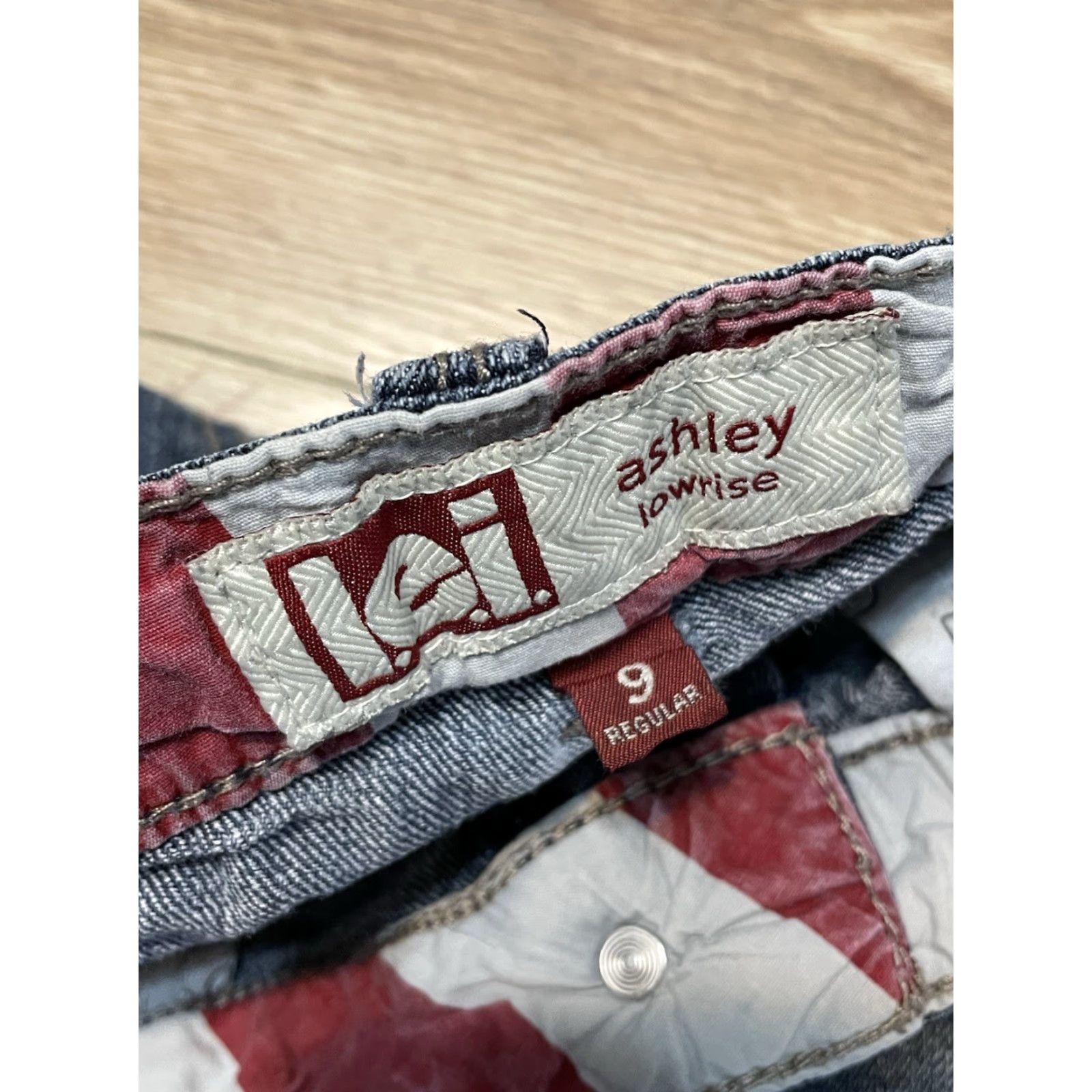 Vintage LEI Ashley Jean Shorts Juniors Size 9 American Flag Blue Casual Summer Size 30" / US 8 / IT 44 - 2 Thumbnail