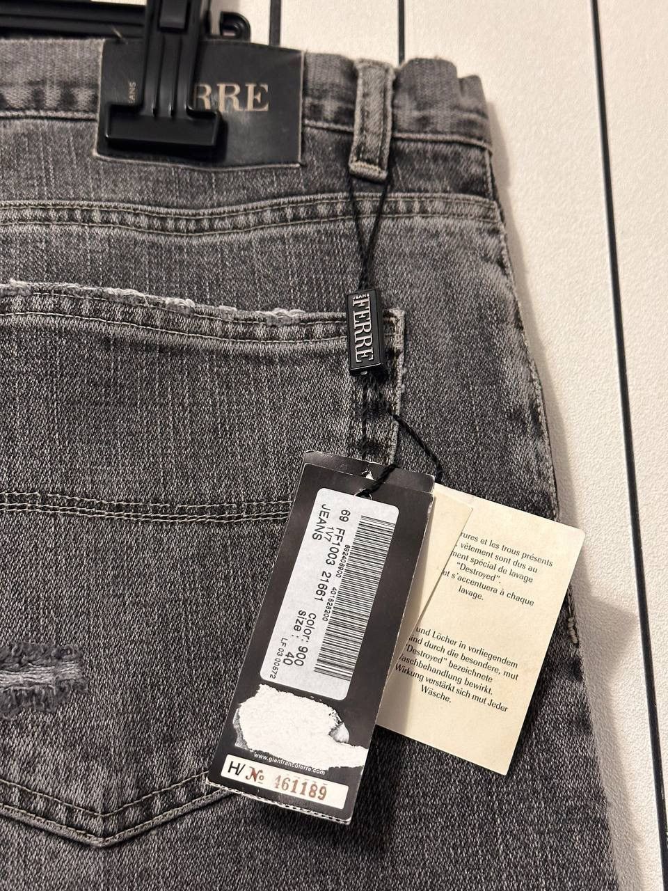 Gianfranco Ferre × Vintage 2003 Gianfranco Ferre Rarest Washed Y2k Baggy Denim Pants Size US 38 / EU 54 - 7 Thumbnail