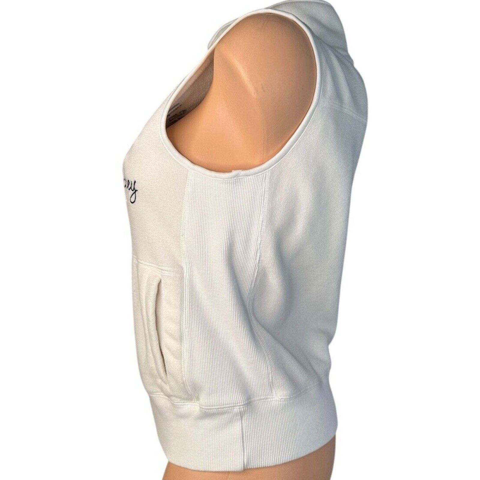 New Era Pittsburgh Penguins Womens White Zip Warm Fleece Vest Size M Size M / US 6-8 / IT 42-44 - 3 Thumbnail