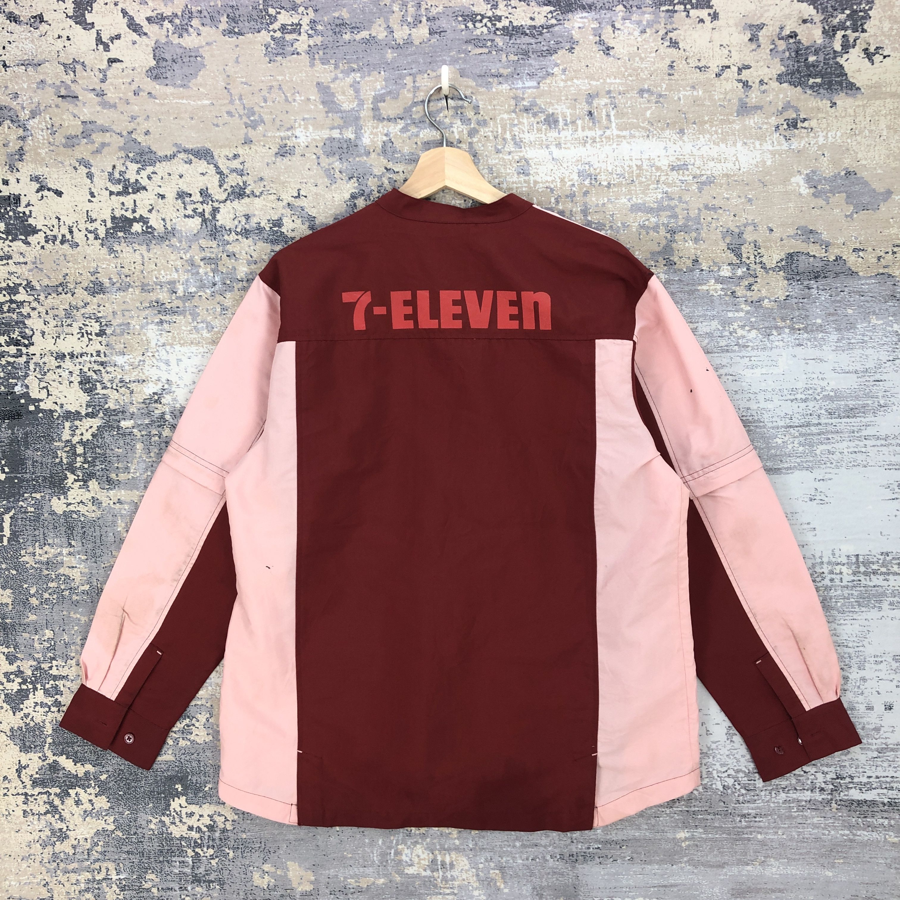 Japanese Brand Vintage 90s 7 Eleven Workers Shirt Seven Eleven Japanese Size US L / EU 52-54 / 3 - 2 Thumbnail