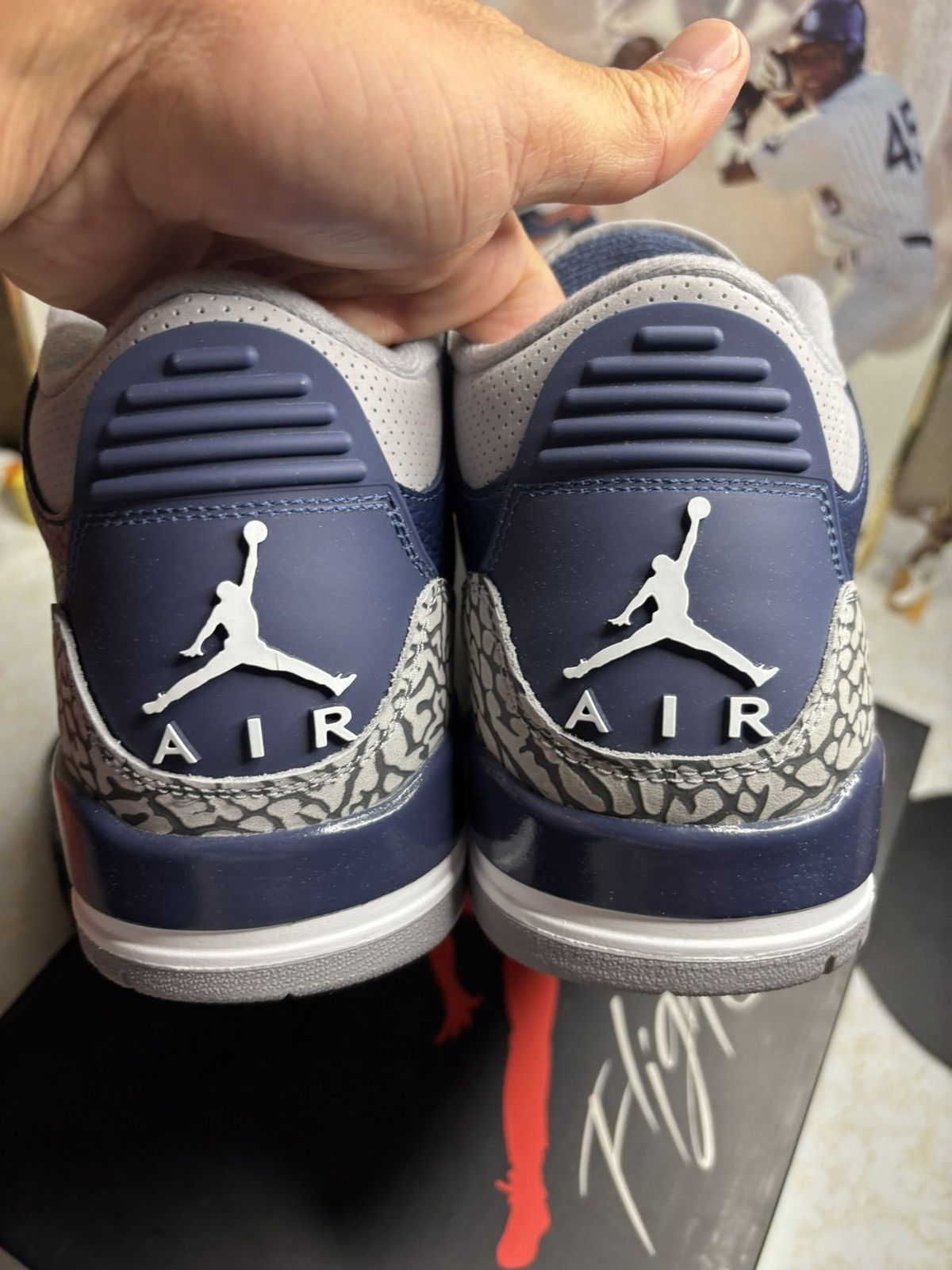 Jordan Brand Air Jordan 3 Retro georgetown Size US 11.5 / EU 44-45 - 7 Thumbnail