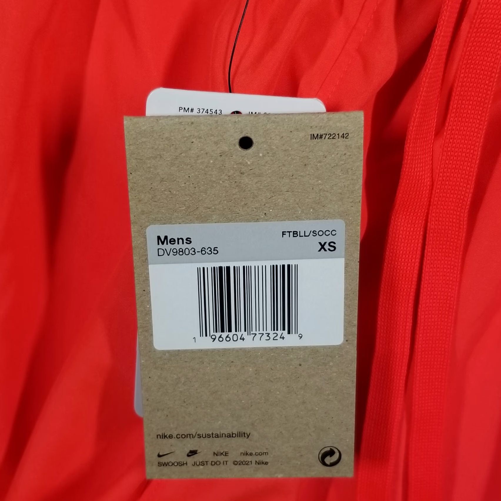 Nike Nike Dri-FIT FC Libero Soccer Shorts Men XS Athletic Neon Orange Activewear NWT Size US 27 - 3 Thumbnail