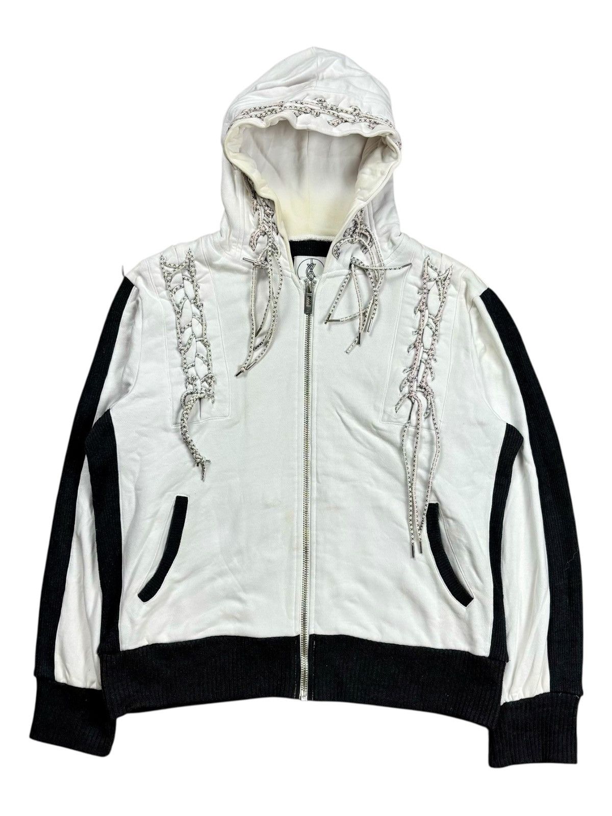 BUFFALO BOBS 2000s Xfrm - Multilace Vkei Style Zip Hoodie Size US M / EU 48-50 / 2 - 6 Thumbnail