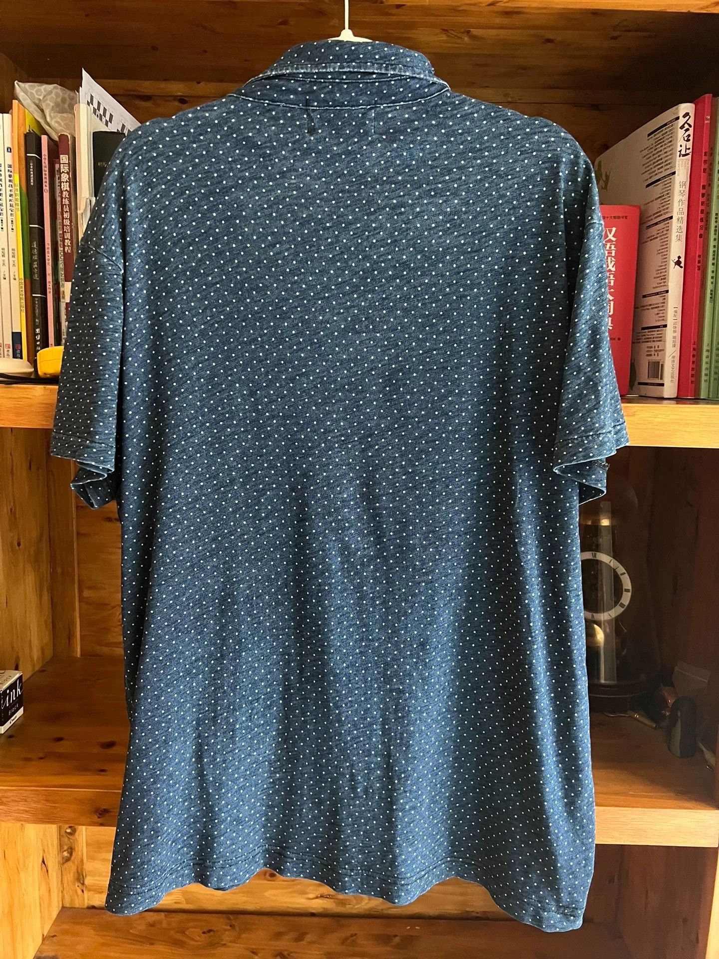 RRL Ralph Lauren RRL Double RL Indigo Dot Short Sleeve T-Shirt Size US L / EU 52-54 / 3 - 4 Thumbnail