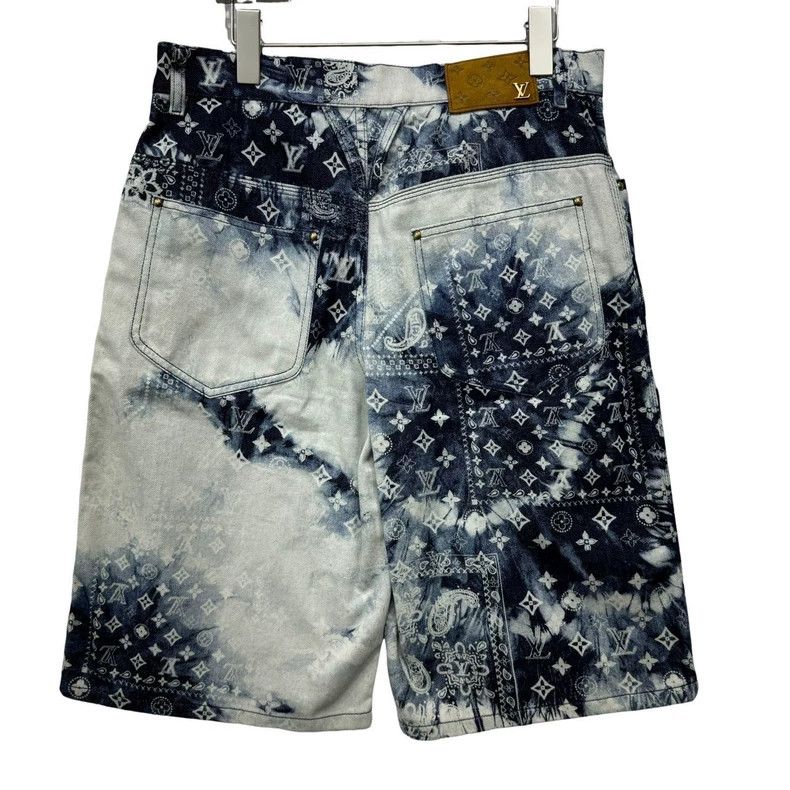 Louis Vuitton Louis Vuitton Tie-dyed cashew flower denim shorts Size US 30 / EU 46 - 3 Thumbnail