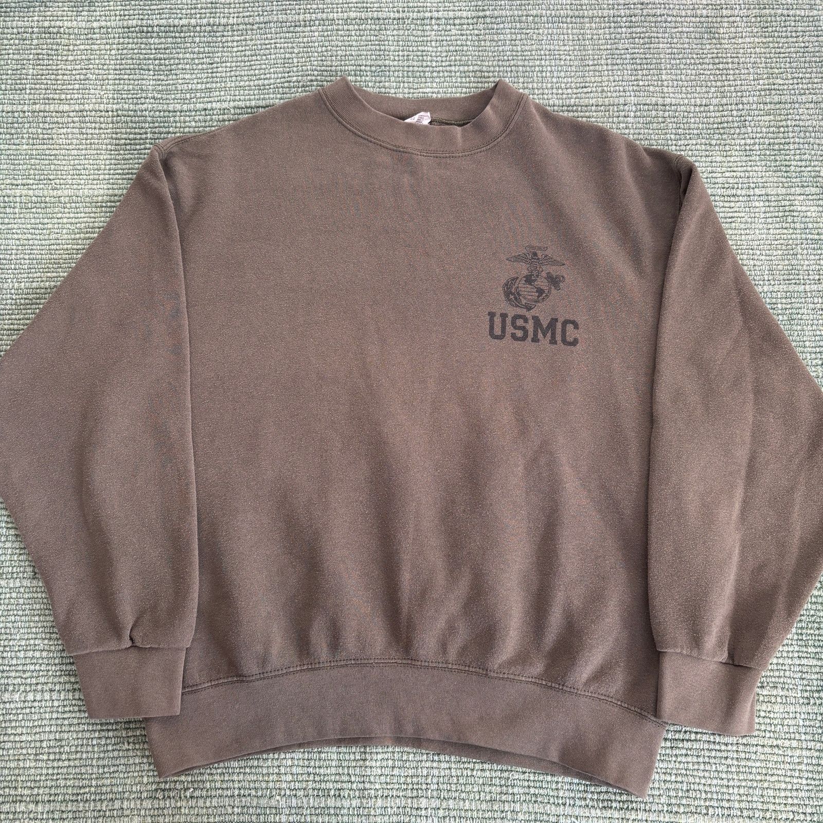 Vintage Vintage OD Green USMC Military Sweatshirt Sz M Size US M / EU 48-50 / 2 - 1 Thumbnail