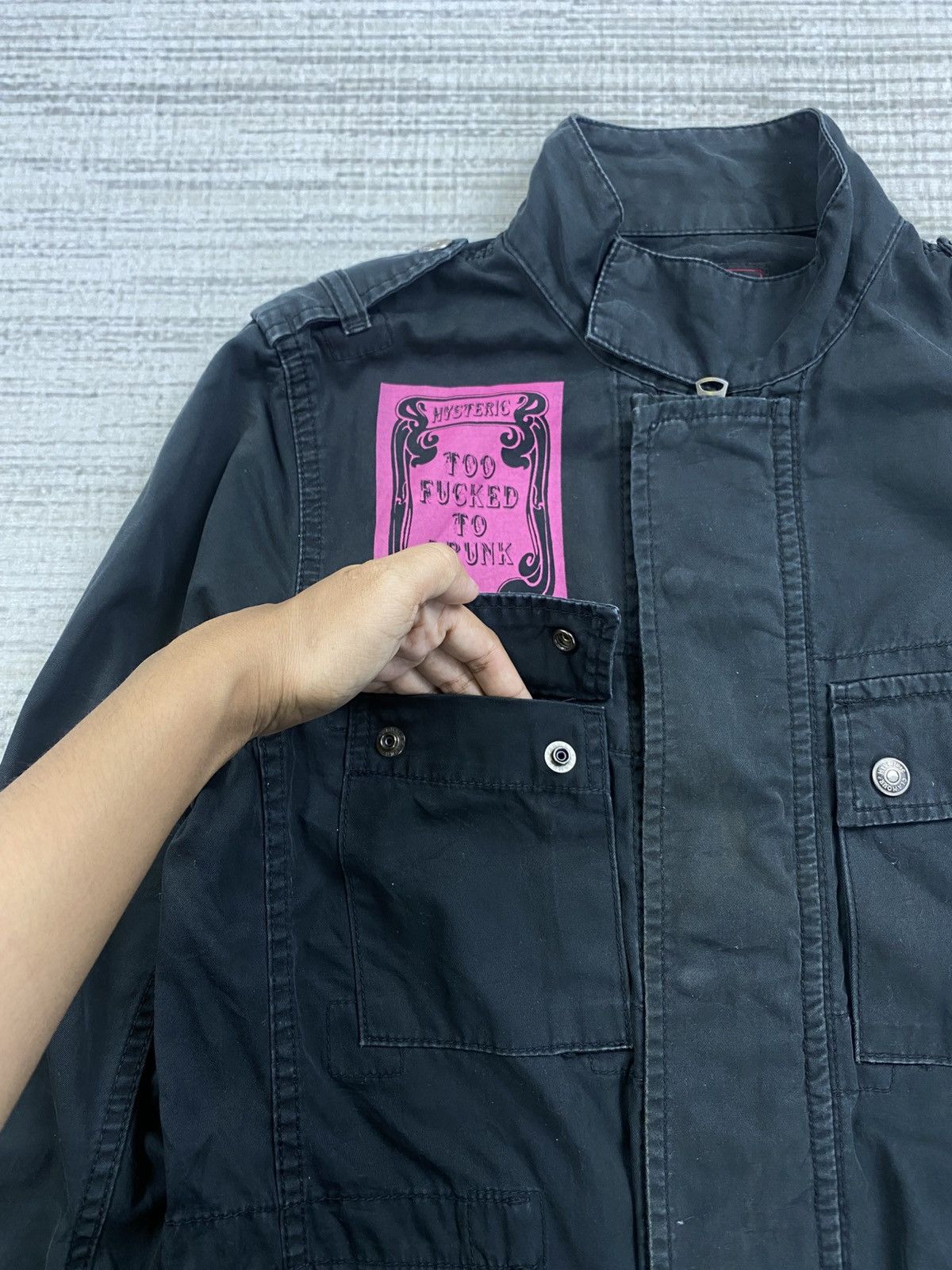 Hysteric Glamour 🔥Hysteric Glamour “Too Fucked To Drunk” Jacket Size US S / EU 44-46 / 1 - 10 Thumbnail