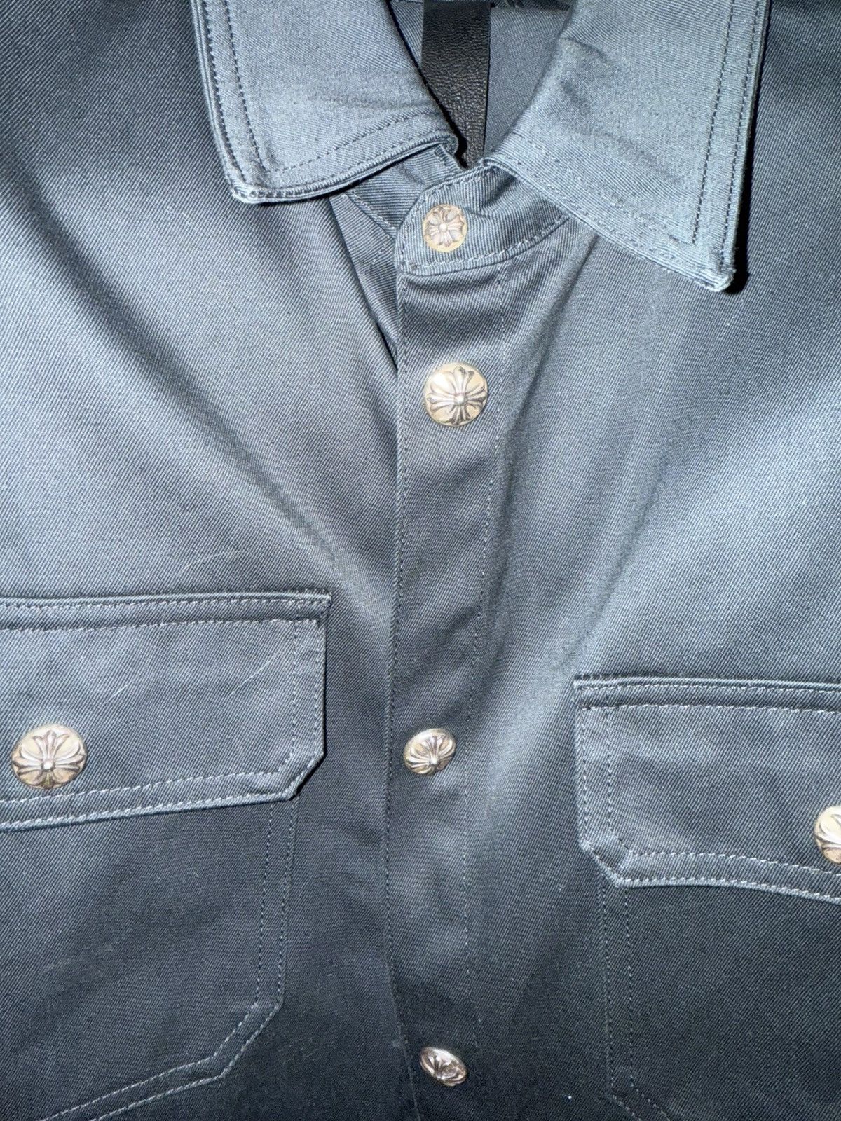 Chrome Hearts Crome hearts work shirts silver XL rare Size US XL / EU 56 / 4 - 8 Thumbnail