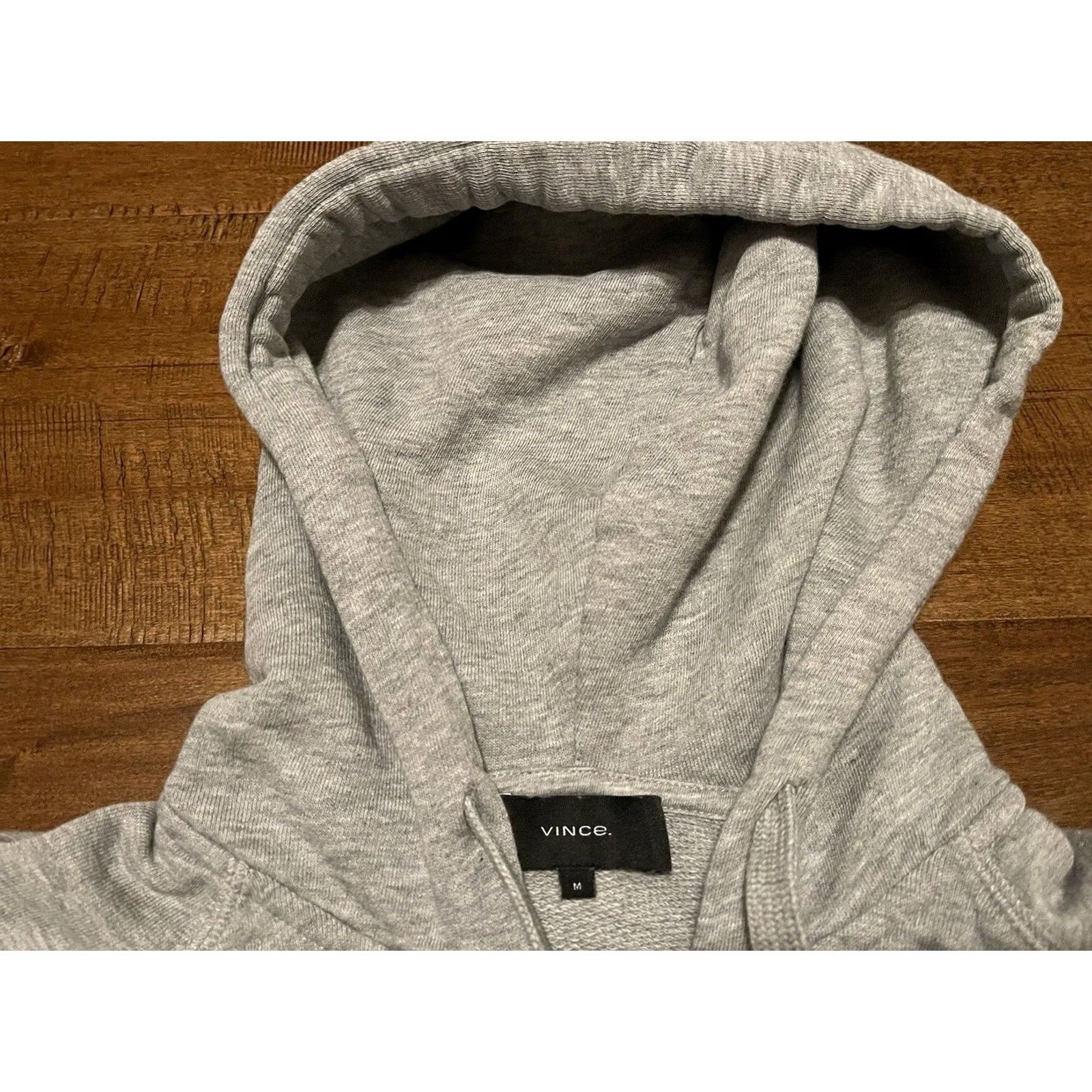 Vince Vince Cotton French Terry Zip Hoodie Sweatshirt Heather Gray MR7929217A Men M Jacket Hoodie? Size US M / EU 48-50 / 2 - 3 Thumbnail