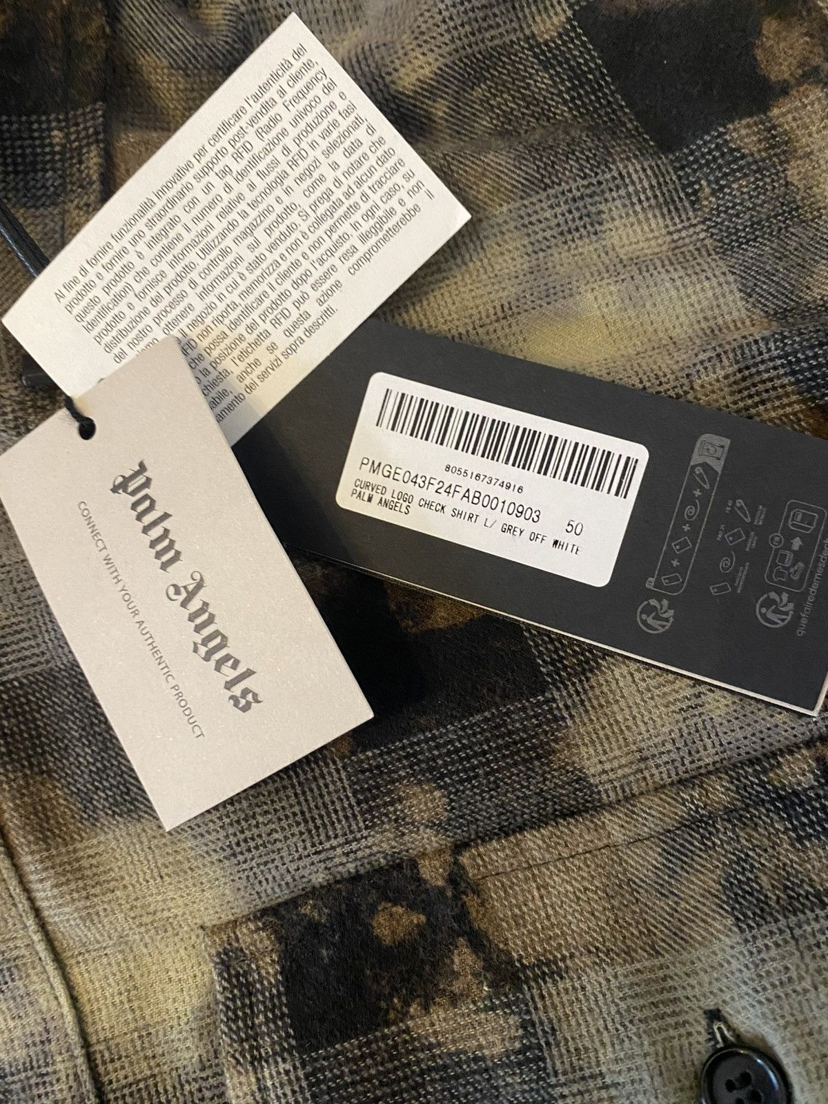 Palm Angels Palm Angels flannel shirt XL BNWT oversize logo Size US XL / EU 56 / 4 - 6 Thumbnail