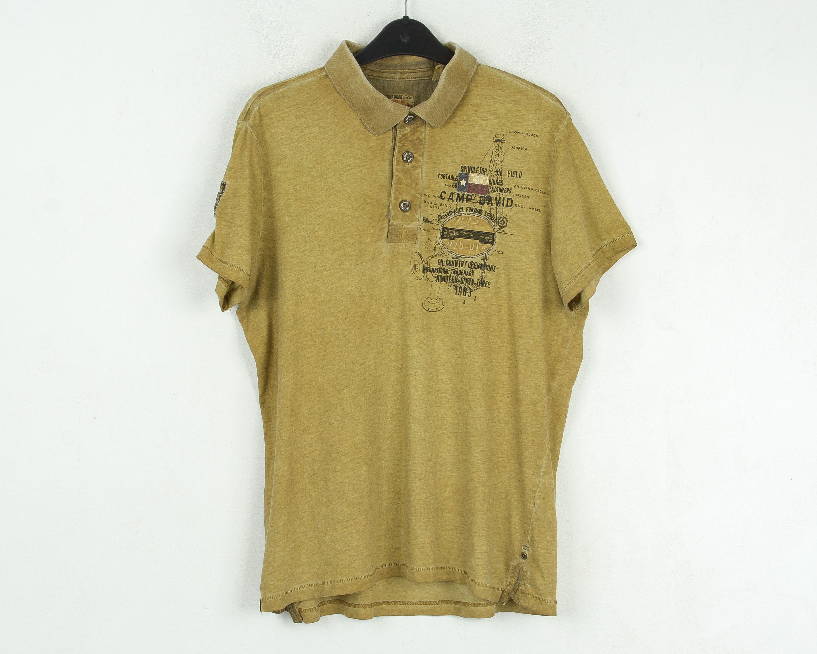 Camp David Polo M Shirt Short Sleeve Embroidery Cotton Casual Top L Size US M / EU 48-50 / 2 - 1 Thumbnail