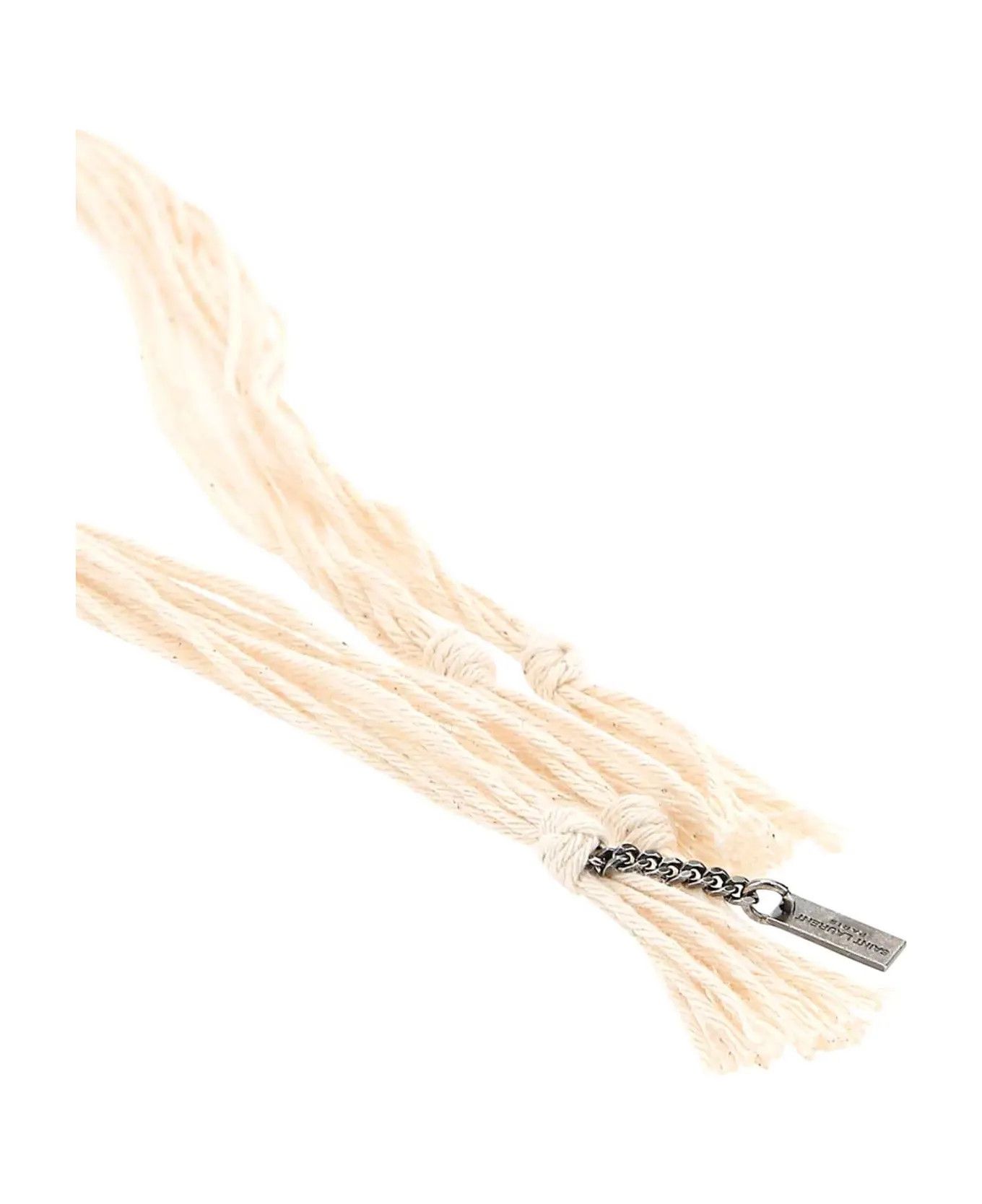 Saint Laurent Paris o1y0126 Size : OS / Bracelet in Ivory Size ONE SIZE - 3 Thumbnail