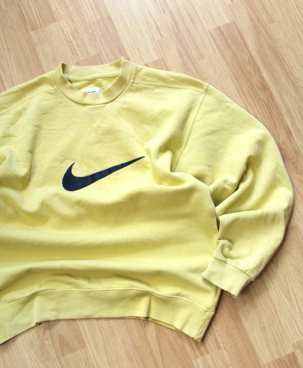 Nike 🔥 Nike Vintage Sweatshirt Big Swoosh Baggy Cropped Japanese Size US S / EU 44-46 / 1 - 2 Thumbnail