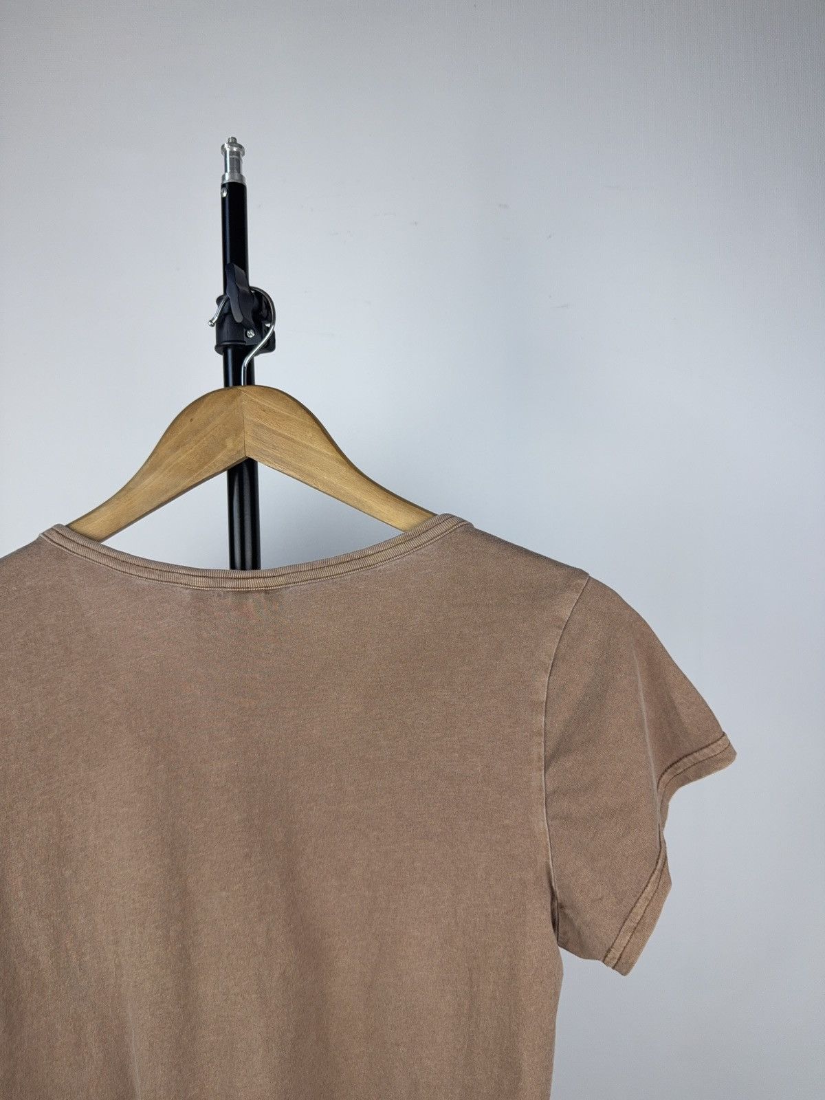 G-Star Vintage Retro Style 00s Faded Brown V-Neck Y2K T Shirt Size M / US 6-8 / IT 42-44 - 7 Thumbnail