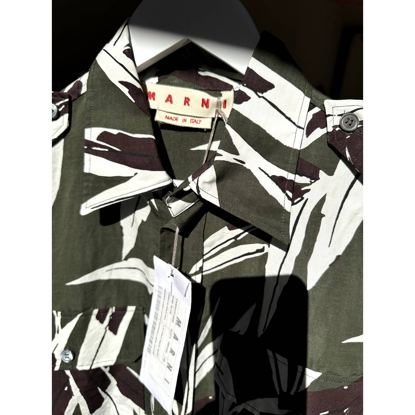 Marni Archive Marni Resort 2015 Flower Camo Print Button-Up [NEW] Size US S / EU 44-46 / 1 - 3 Thumbnail