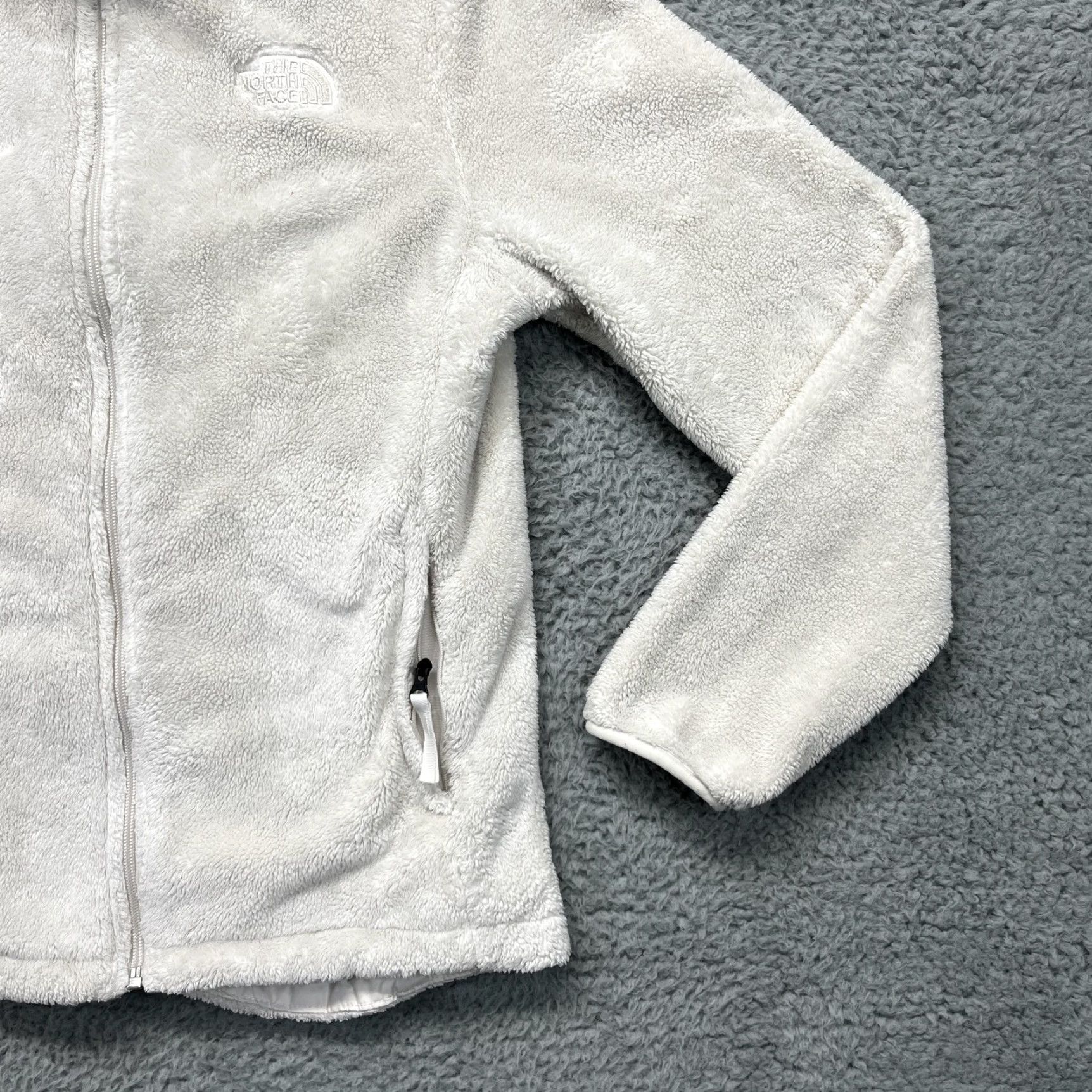 The North Face The North Face Jacket Womens Medium White Fleece Deep Pile Plush Full Zip Size M / US 6-8 / IT 42-44 - 6 Thumbnail