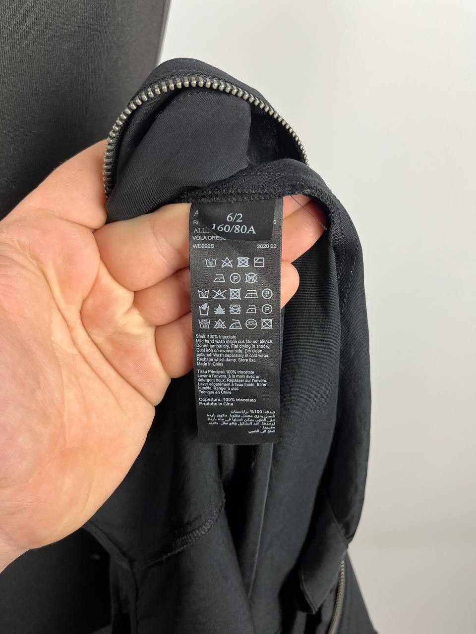 Allsaints AllSaints Vola Black Triacetate Utility Zip Midi Cargo Dress Size XS / US 0-2 / IT 36-38 - 8 Thumbnail