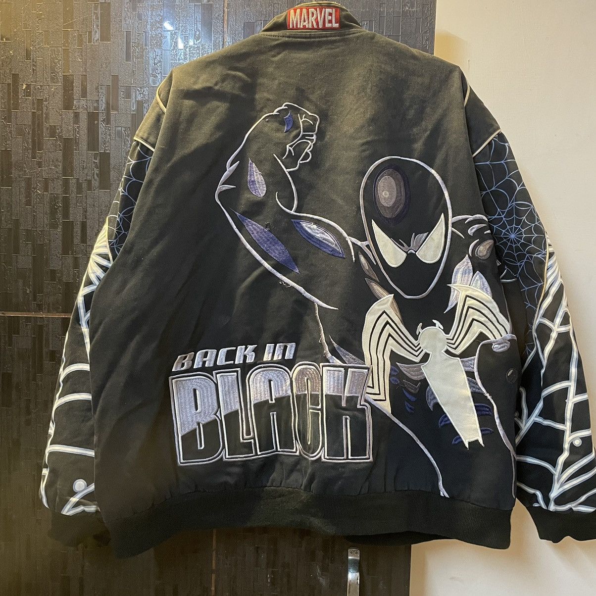 Marvel Comics VTG Marvel x JH Design ,Venom / Spider-Man racing Jacket Size US XXL / EU 58 / 5 - 14 Thumbnail