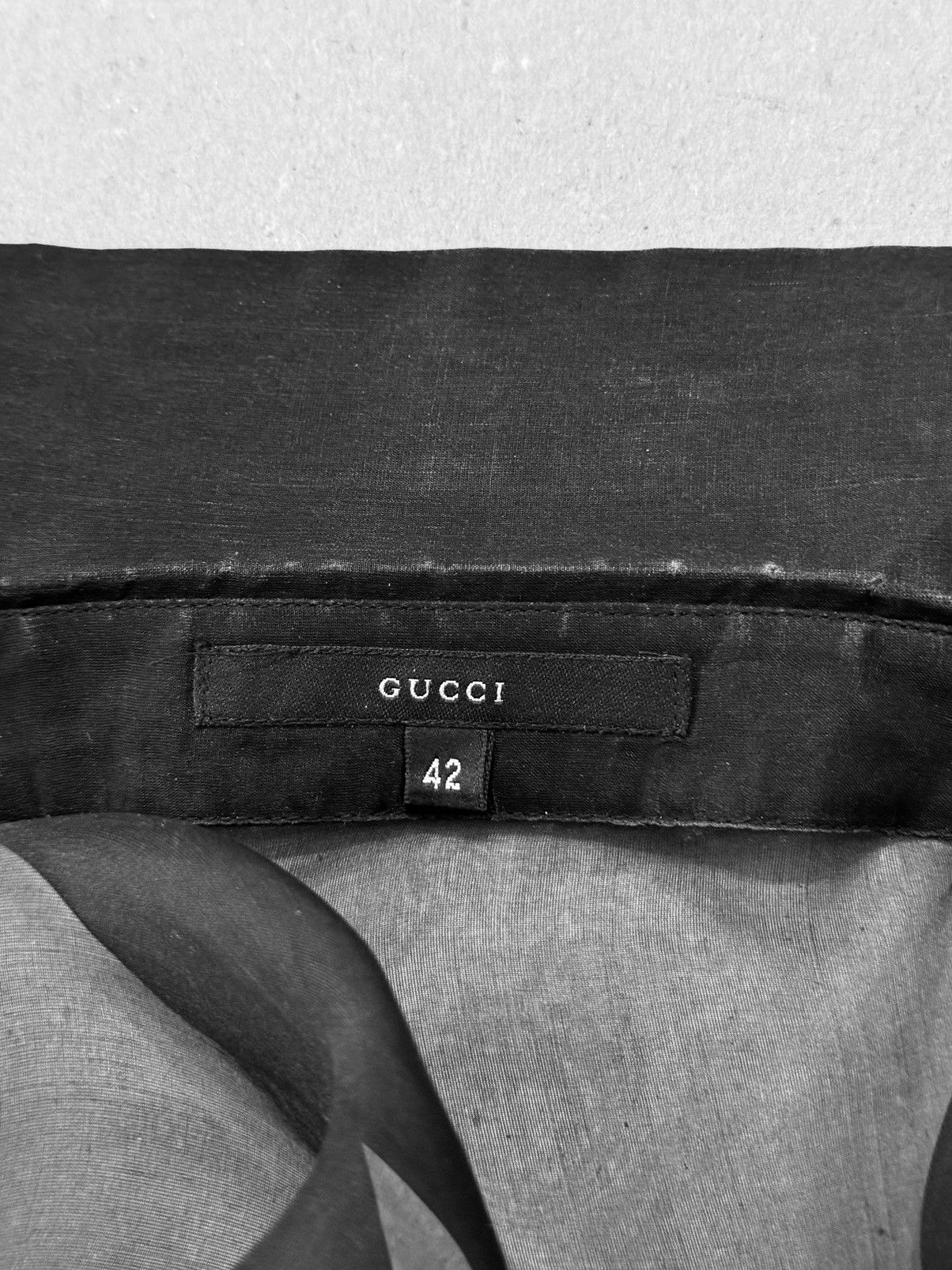 Gucci Runway Tom Ford for Gucci 2000’s silk black blouse Size M / US 6-8 / IT 42-44 - 5 Thumbnail