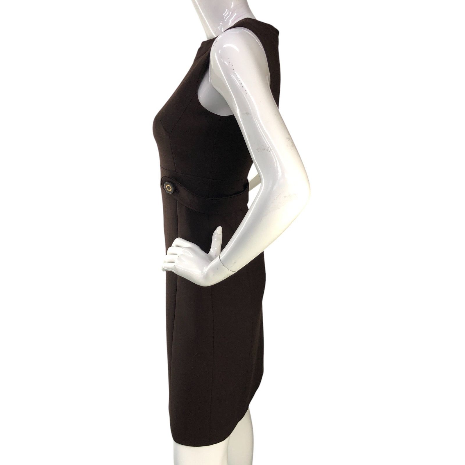 Tory Burch Tory Burch Size 2 Dress Sheath Sleeveless Wool Blend Brown Size XS / US 0-2 / IT 36-38 - 5 Thumbnail