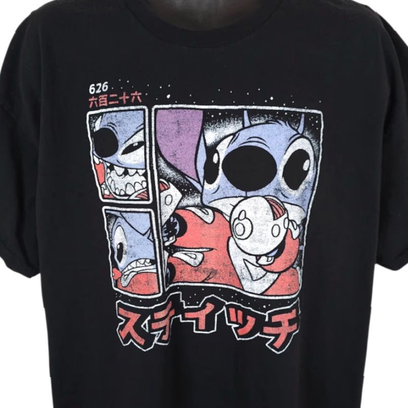 Disney VINTAGE? No. (Ignore) Lilo & Stitch T Shirt Mens 2XL Black Disney Shirt 2XL Mens Short Sleeve Crew Neck Cotton Han... Size US XXL / EU 58 / 5 - 2 Thumbnail