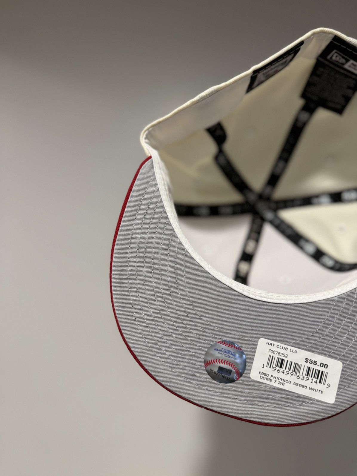 Hat Club × MLB × New Era Hatclub Exclusive Philadelphia Phillies Off White Grey Brim Size ONE SIZE - 4 Thumbnail