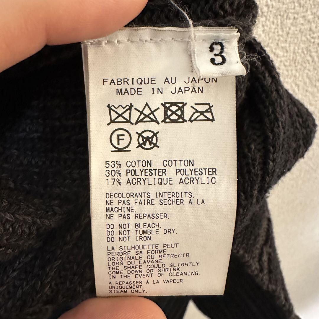 Yohji Yamamoto Yohji Yamamoto POUR HOMME 23ss deformed rib turtleneck knit Size US L / EU 52-54 / 3 - 4 Thumbnail