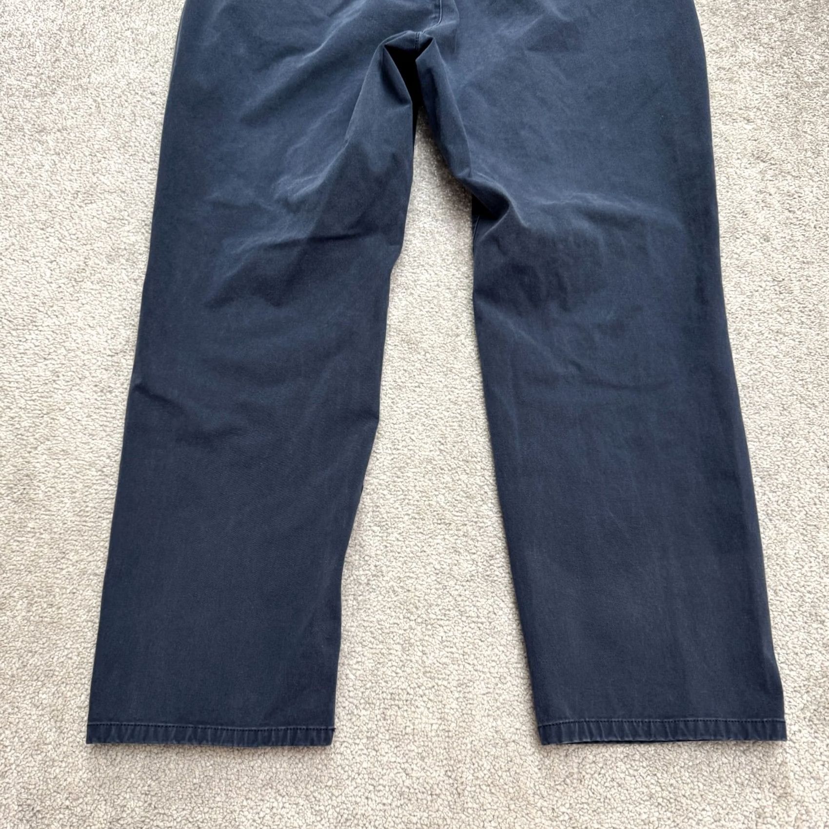 Bonobos Bonobos Slim Fit Straight Leg Chino Pants Mens 36x28 Navy Blue Cotton Flat Front Button Zip Casual Workwear Baggy? Size US 31 - 5 Thumbnail
