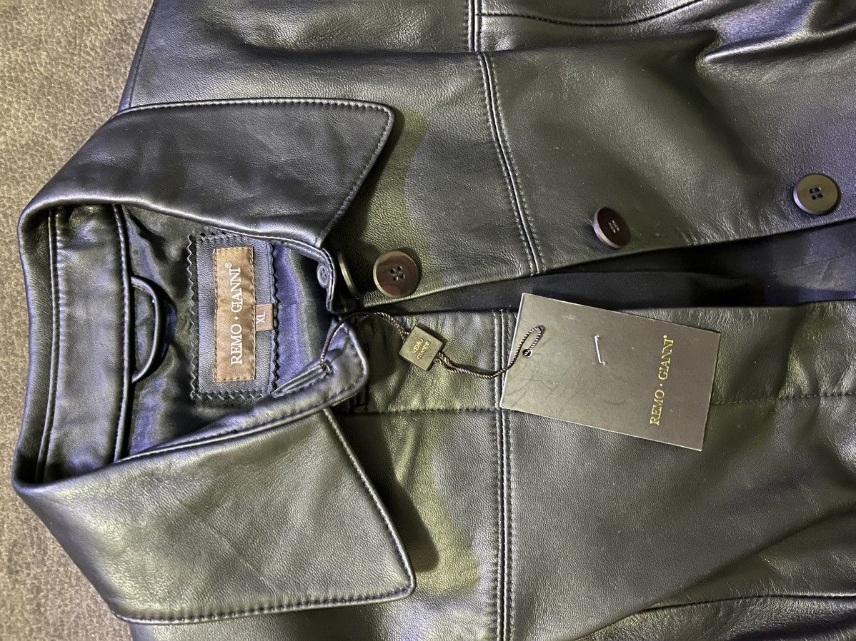 Other Remo Gianni Leather Coat Size XL / US 12-14 / IT 48-50 - 2 Thumbnail